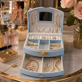Jewelry Storage Box Ð Multi-Layer Organizer with Mirror for Elegant Storage