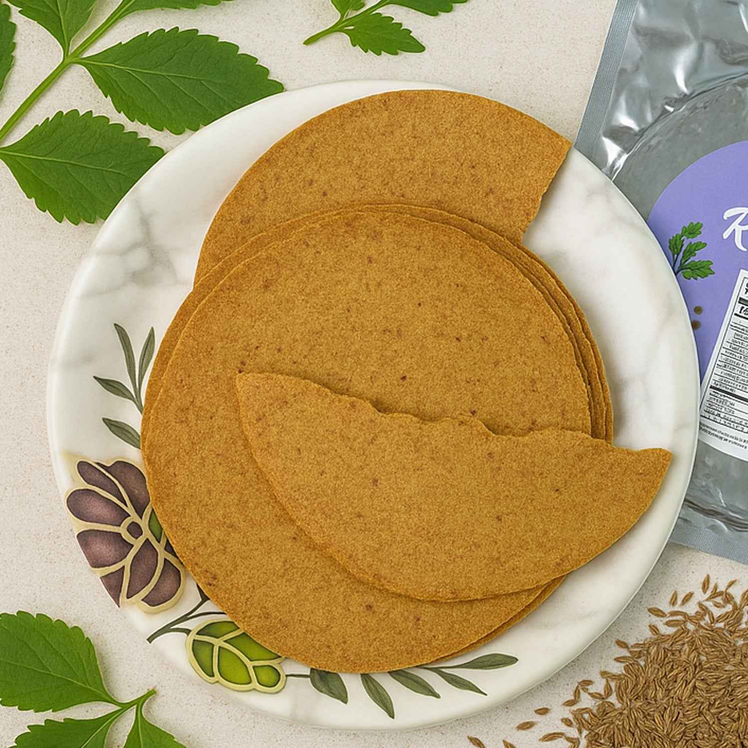 Ragi Khakhra – Carmonised Wheat Chips (180g) | Maniarr's