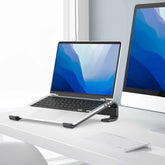 Fixed Metal Laptop Stand – Sturdy Ergonomic Desk Riser for Work