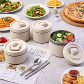 Bento Style Lunch Box Set – Leak-Resistant Containers with Carry Bag