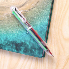 Multicolor Ball Pen – 6-in-1 Smooth & Vibrant Writing Tool