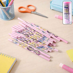 Cartoon Wooden Pencil Set – 50 Pieces for Kids' Creativity