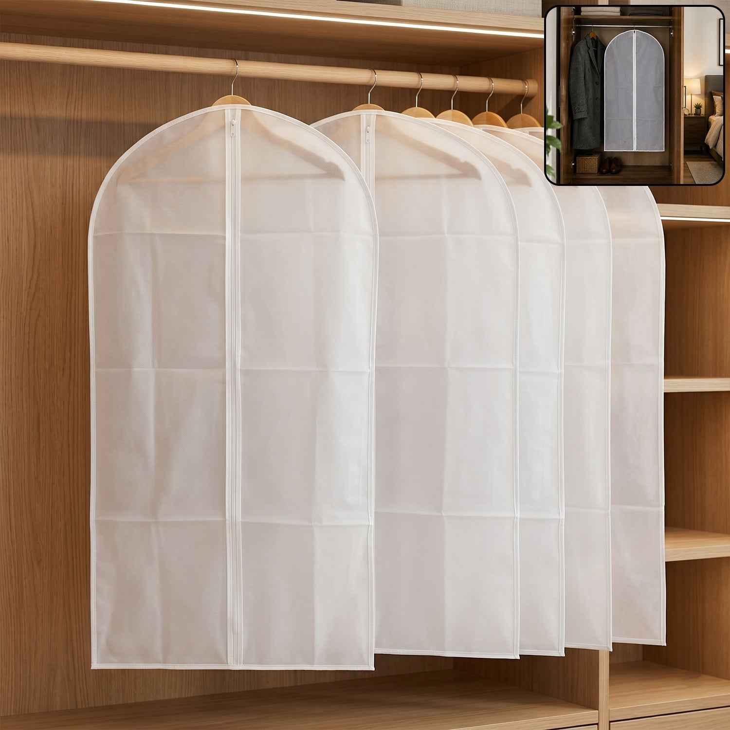 Foldable Suit Cover Ð Space-Saving Clothes Protection for Wardrobes