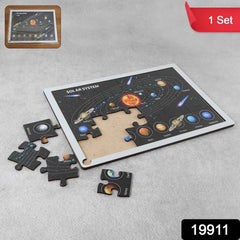 Solar System Puzzle for Kids – Educational Wooden Space Toy
