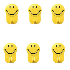 Smiley Face Hooks – 1 Kg Load, 6 Pcs | GlimmerHome