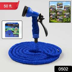 50 Ft Expandable Hose Pipe Nozzle – Garden & Car Wash | Velvet Wheels