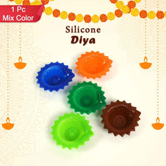 Colourful Silicone Diya – Festive Diwali Decor | Giftoiza