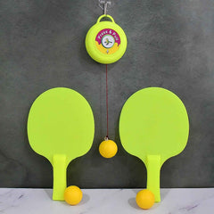 Hanging Table Tennis Trainer – Portable Indoor Reflex Set | Dollverse