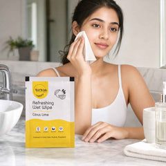 Citrus Lime Wet Wipes Ð Refreshing & Gentle Face, Hand & Body Cleansing