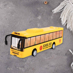 Yellow Mini Bus Toy – Realistic Details & Durable Plastic