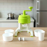 Manual Ice Crusher – Hand Crank Snow Maker for Beverages