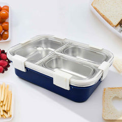 Insulated Lunch Box – 3-Compartment Stainless Steel | Lunchie Bunchie