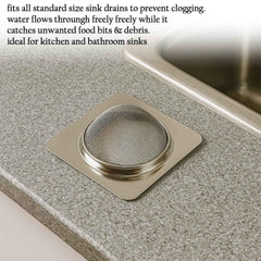 Stainless Steel Sink Strainer – Rustproof Square Filter