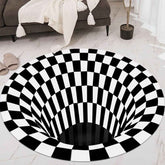 3D Space Round Carpet – Non-Slip Optical Illusion Rug