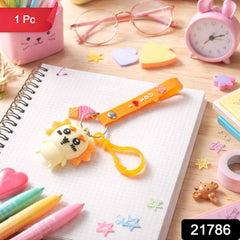 Cartoon Animal Ice Cream Keychain – Bright, Lightweight & Trendy