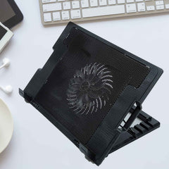 Laptop Cooling Pad – Adjustable Stand, Dual Fan | Indo Glow
