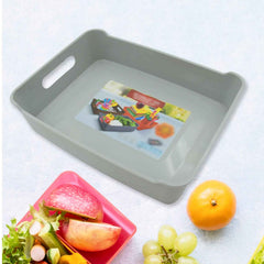 Plastic Storage Tray Set of 3 – Multi-Purpose Organizer | Organivo