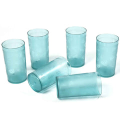 Unbreakable Plastic Glasses Set (6 pcs, 300ml) | Indo Glow