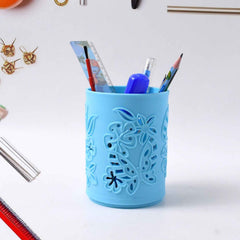 Pen Holder – Durable Plastic Mesh Desk Organizer Stand