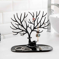 Deer Shaped Jewellery Holder – Elegant Antler Tree Organizer