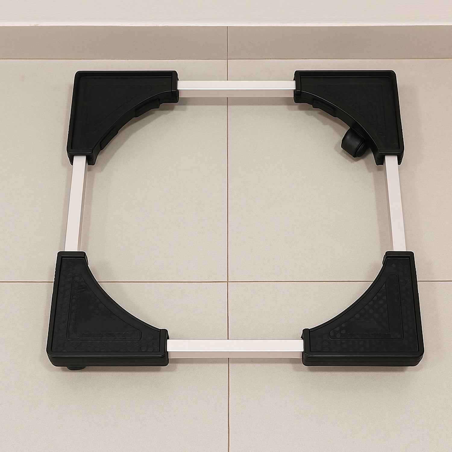 Fridge & Washing Machine Stand Trolley – Adjustable Heavy-Duty 50x50 cm