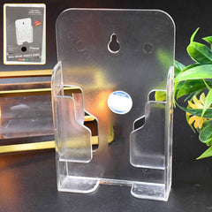 Wall Mount Mobile Holder in sleek black, presented front view.