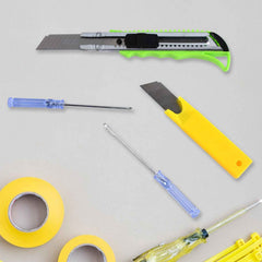 Heavy Duty Cutter Knife with 2 Screwdrivers - Safe & Durable Set