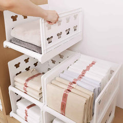 Stackable Storage Organizer – 3 Layer Foldable Utility Cart | Organivo