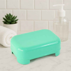 Plastic Soap Case – Leakproof Aqua Green Soap Holder with Drainage