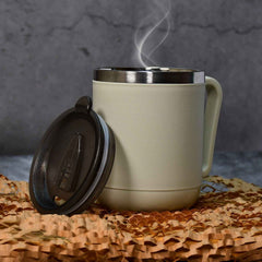 Stainless Steel Coffee Mug – 400ml Double Wall | Ganesh