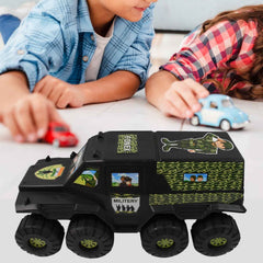 Military Toy Car – 8-Wheel Plastic Army Vehicle | Brain Horizon