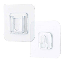 Adhesive Hooks – Transparent Damage-Free Wall Hanging | GlimmerHome