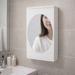 Rotating Bathroom Mirror Cabinet – Space Saving Wall Storage