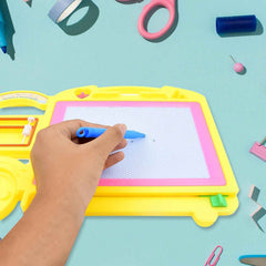 Kids Drawing Board – Bus Shape Erasable Slate | Inventive Play
