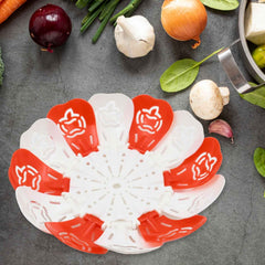 Folding Fruit Basket – Lotus Shape & Space-Saving | Tidy Table