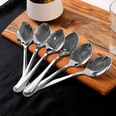 Stainless Steel Dining Spoons – Durable & Ergonomic 6-Piece Set