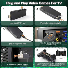 Wireless Gaming Console – 10,000+ Games, 4K HD Output | Spark Tots
