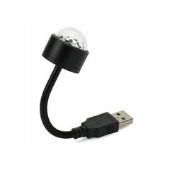 Flexible atmosphere strobe light creating dynamic patterns in a dark room.