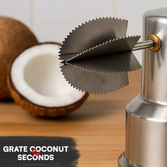 Coconut Scraper – Durable Stainless Steel with Suction Base