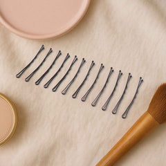 Hair Bobby Pins – Strong Grip Non-Slip Metal Clips, 12 Pcs
