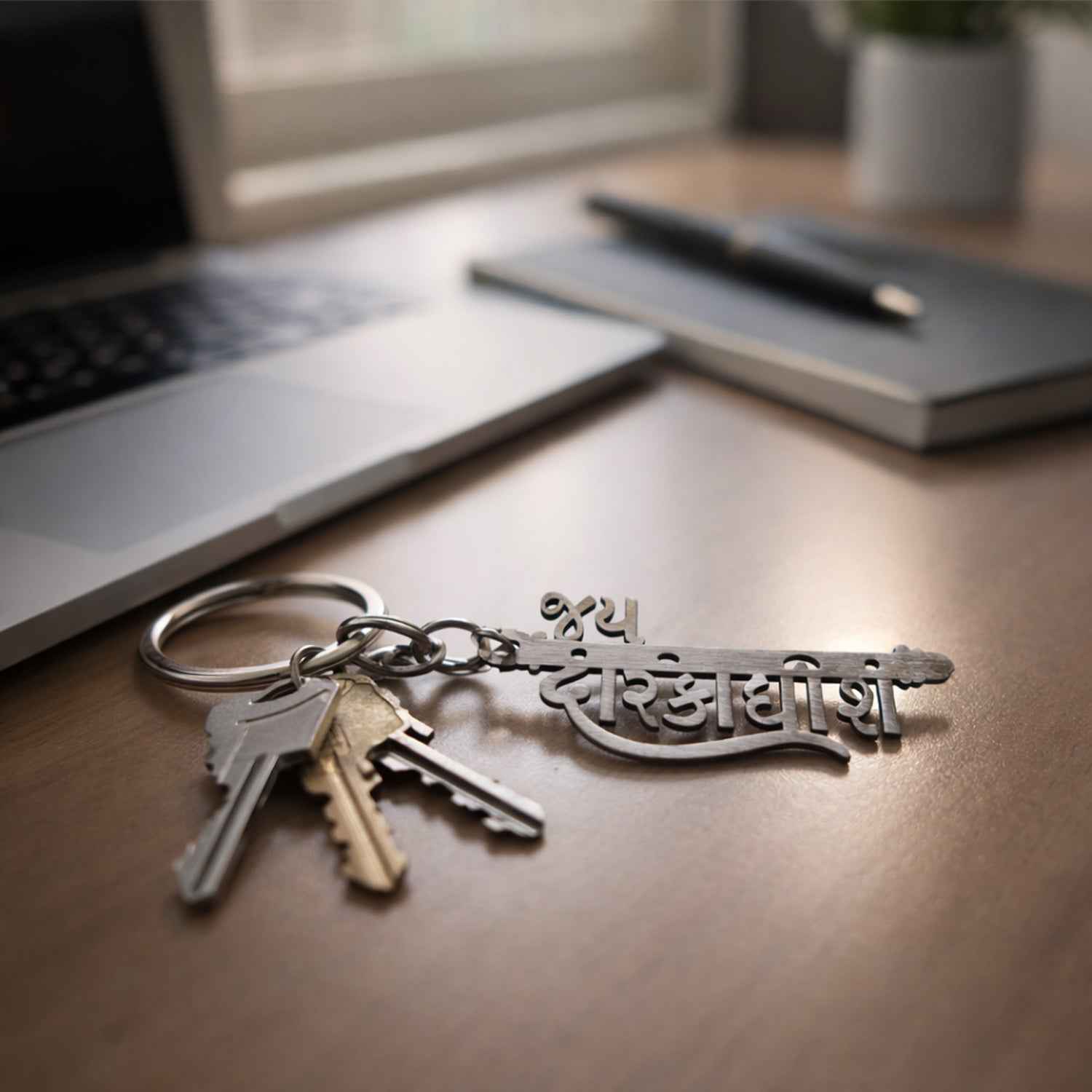 Religious Jay Dwarkadhish Keychain – Durable Spiritual Accessory