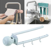 Sink Faucet Towel Holder – Adjustable Space-Saving Organizer