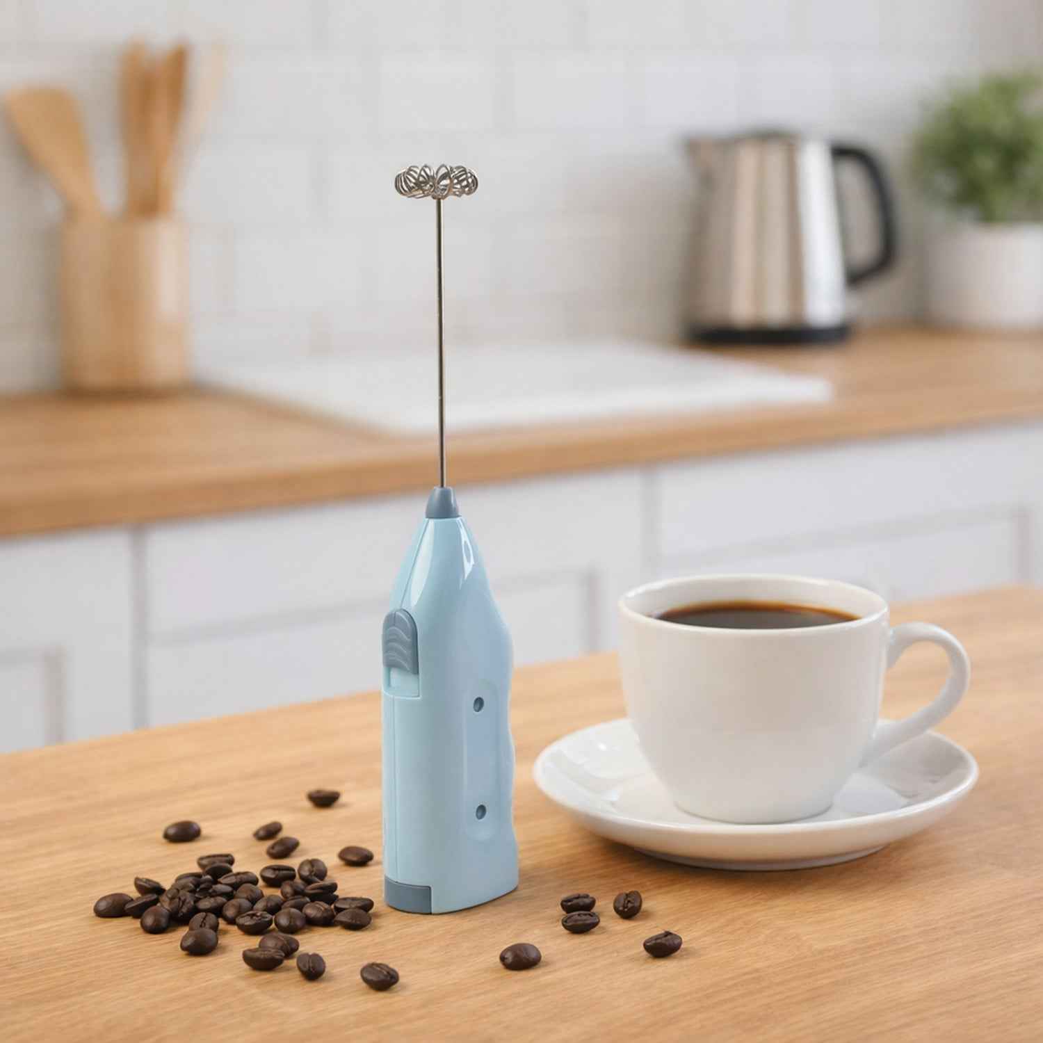 Handheld Milk Frother Blender – Quick & Compact Beverage Mixer
