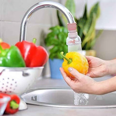 Flexible Faucet Extender – 360° Rotation with Built-in Filter