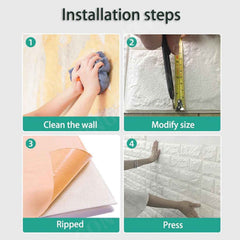 3D Foam Wallpaper Panels – Self-Adhesive & Waterproof | Styleva