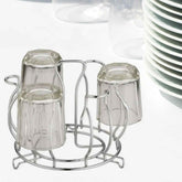 Stainless Steel Glass Holder – Hanging Kitchen Organizer | CookAura