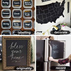 Blackboard Wall Sticker – Erasable Chalkboard Decal | TinyTrendy
