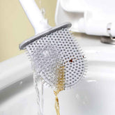Silicone Toilet Brush – Wall-Mounted, Anti-Drip Cleaner | Velvet Wipe