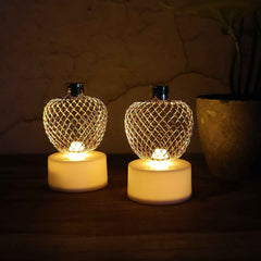 Apple LED Tealight Candles – Flameless Festive Glow (Set of 4)