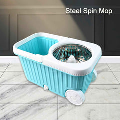 Spin Mop – 360° Rotating Stainless Steel Spinner for Deep Cleaning